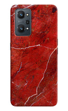 Red Marble Design Realme GT NEO 2/Neo 3T Hard Case Back Cover by Casekaro