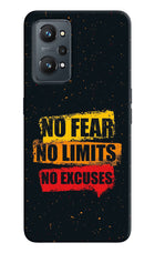 No Fear No Limits No Excuse Realme GT NEO 2/Neo 3T Hard Case Back Cover by Casekaro