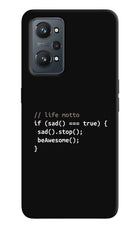Life Motto Code Realme GT NEO 2/Neo 3T Hard Case Back Cover by Casekaro