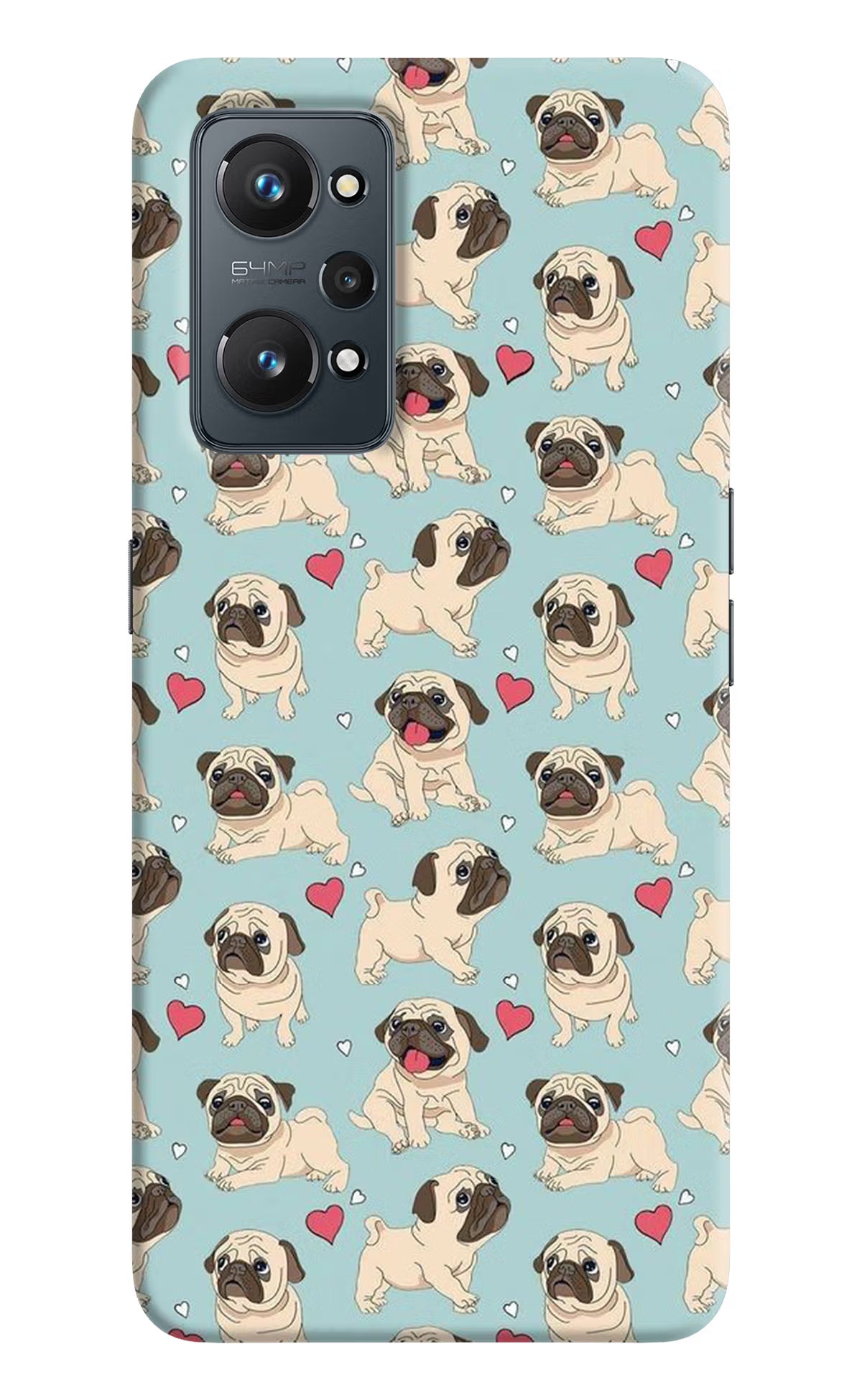 Pug Dog Realme GT NEO 2/Neo 3T Hard Case Back Cover by Casekaro