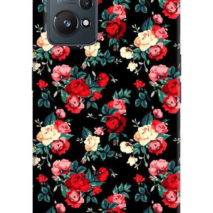Rose Pattern Realme GT NEO 2/Neo 3T Hard Case Back Cover by Casekaro