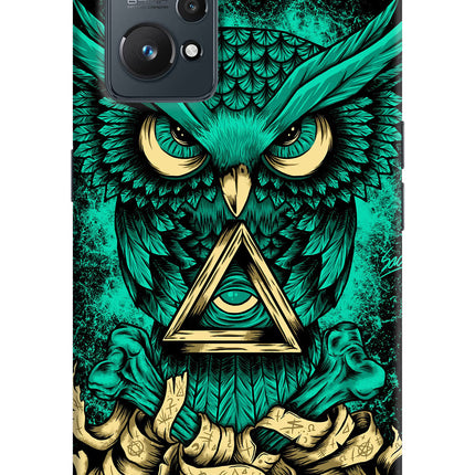Green Owl Realme GT NEO 2/Neo 3T Hard Case Back Cover by Casekaro