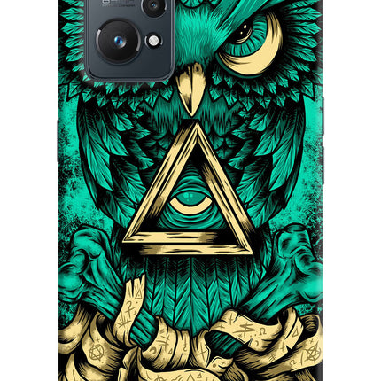 Green Owl Realme GT NEO 2/Neo 3T Hard Case Back Cover by Casekaro