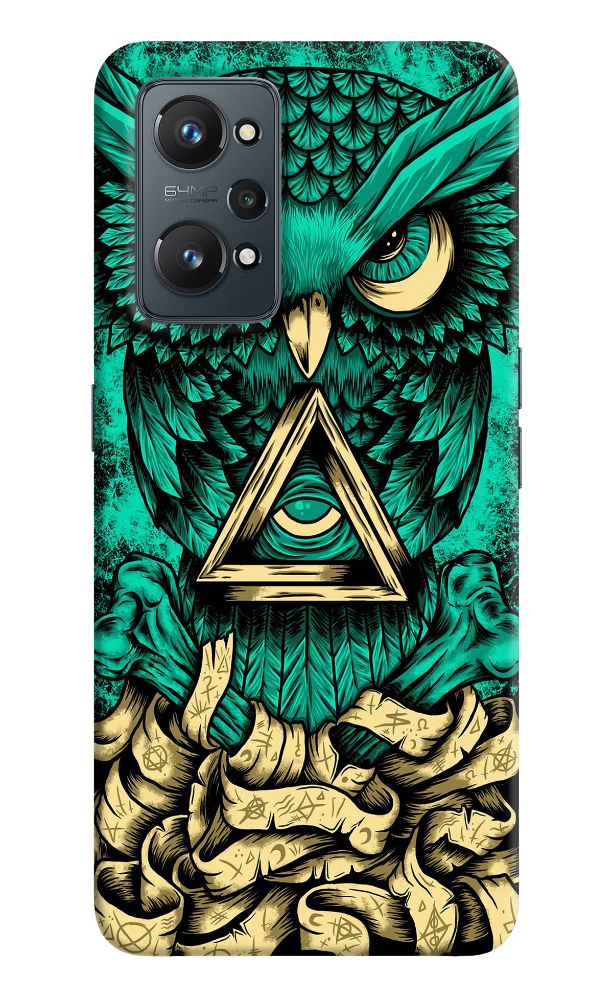Green Owl Realme GT NEO 2/Neo 3T Hard Case Back Cover by Casekaro