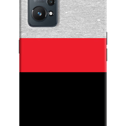 Tri Color Pattern Realme GT NEO 2/Neo 3T Hard Case Back Cover by Casekaro