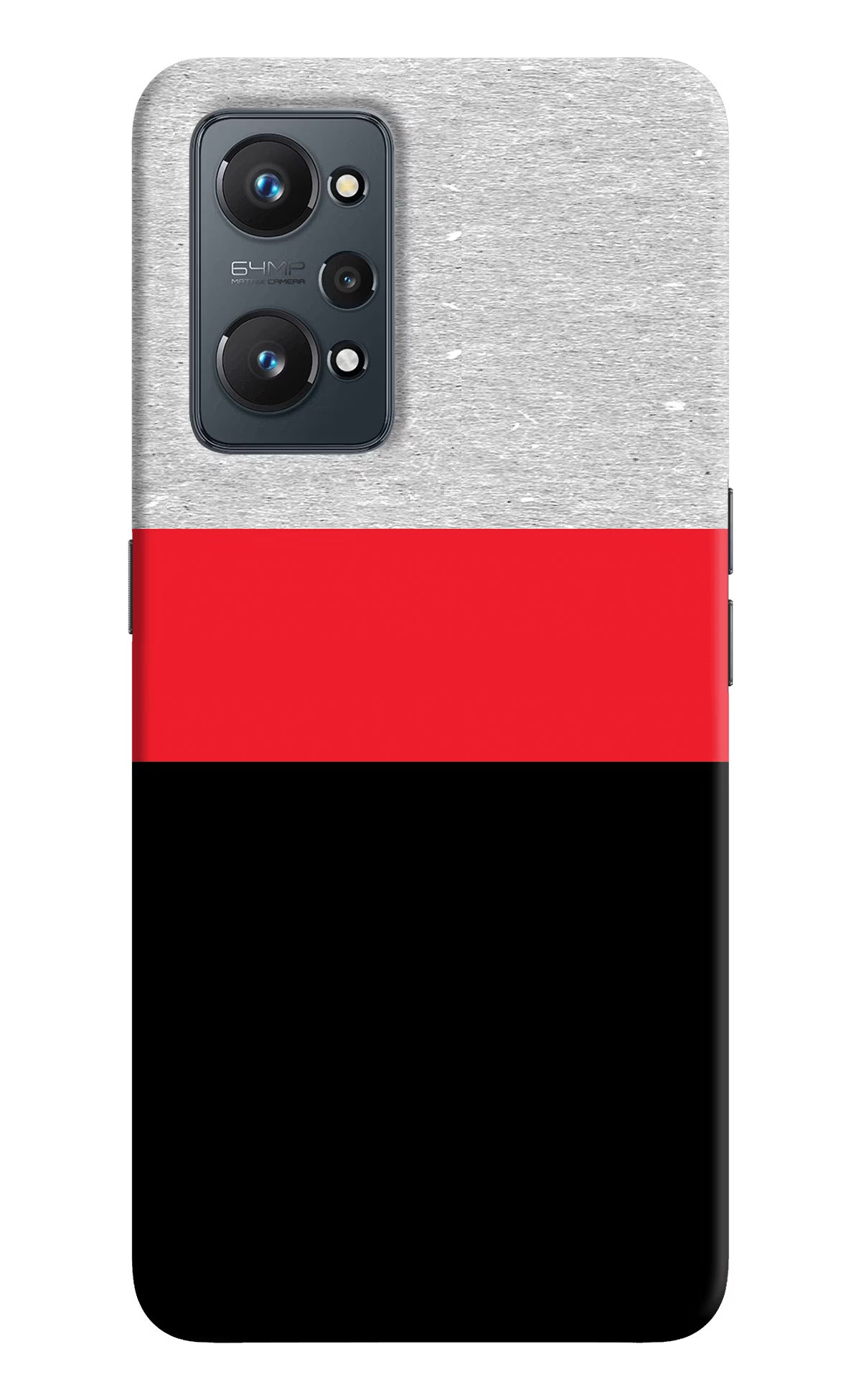 Tri Color Pattern Realme GT NEO 2/Neo 3T Hard Case Back Cover by Casekaro
