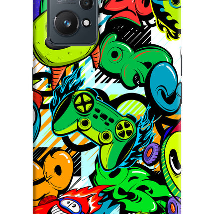 Game Doodle Realme GT NEO 2/Neo 3T Hard Case Back Cover by Casekaro