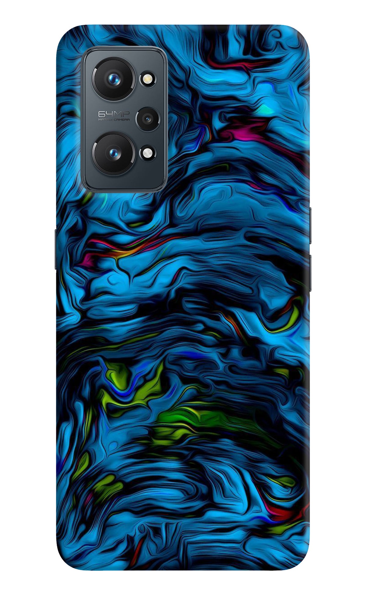 Dark Blue Abstract Realme GT NEO 2/Neo 3T Back Cover