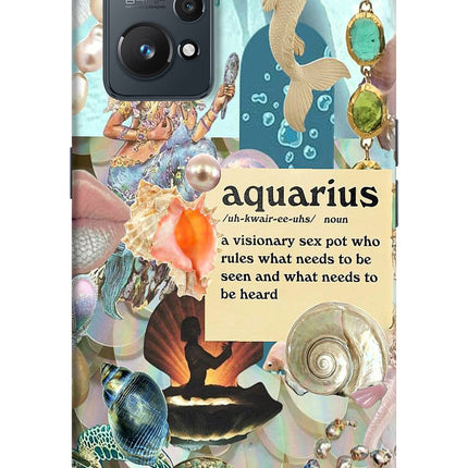 Aquarius Zodiac Realme GT NEO 2/Neo 3T Hard Case Back Cover by Casekaro