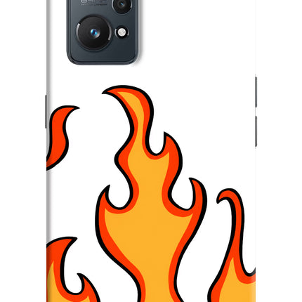 Fired Up – White Realme GT NEO 2/Neo 3T Hard Case Back Cover by Casekaro
