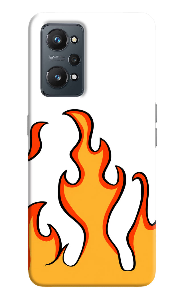 Fired Up – White Realme GT NEO 2/Neo 3T Hard Case Back Cover by Casekaro