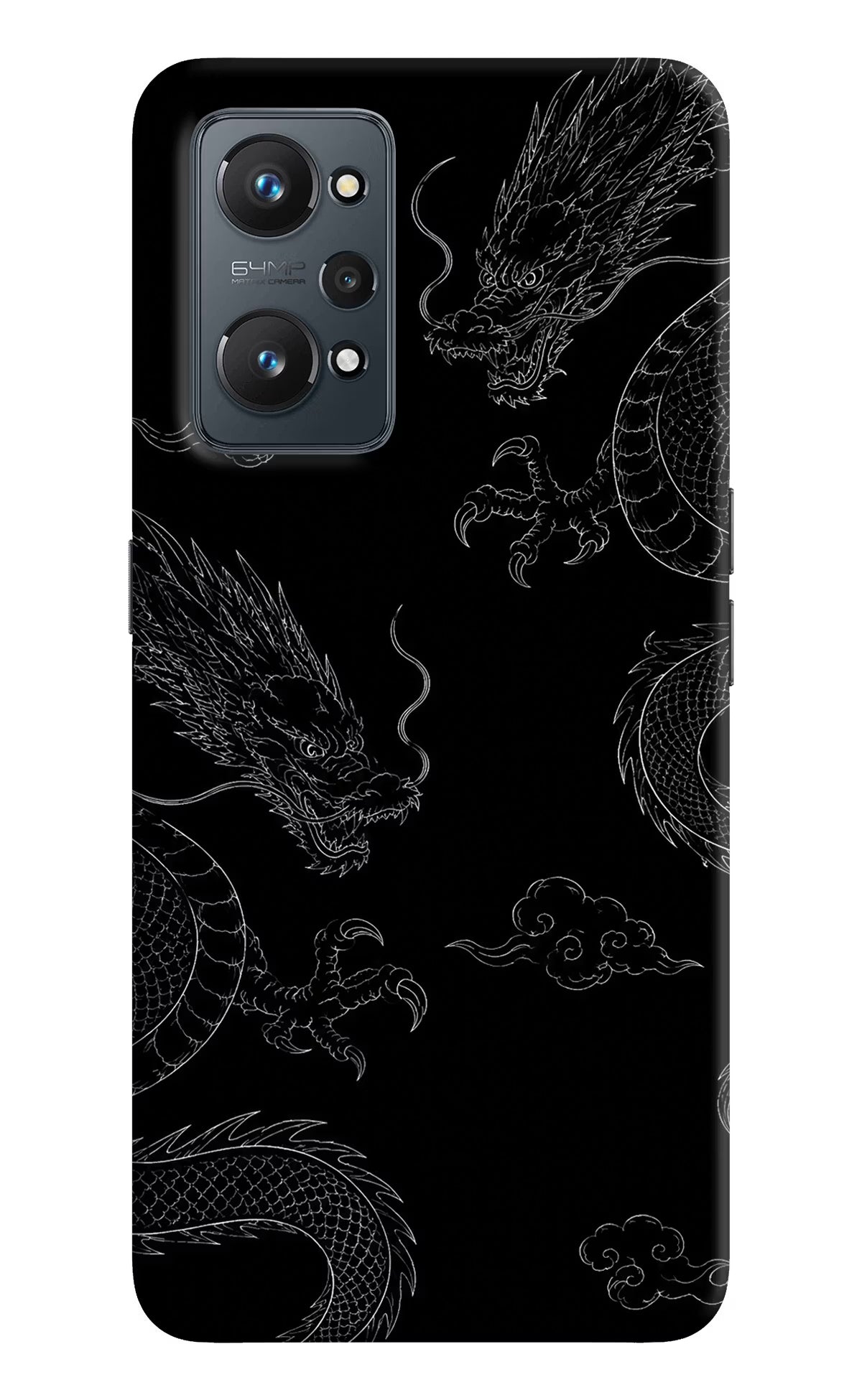 Twin Dragons Realme GT NEO 2/Neo 3T Hard Case Back Cover by Casekaro