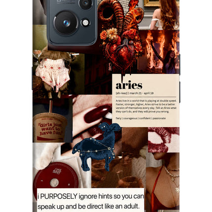 Zodiac Aries Realme GT NEO 2/Neo 3T Hard Case Back Cover by Casekaro