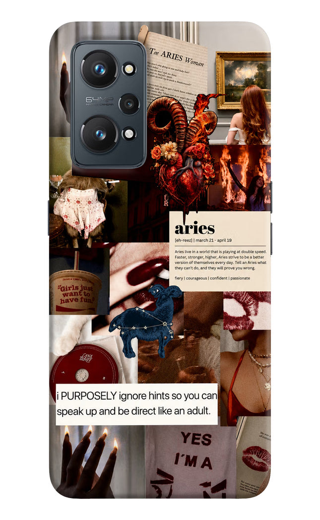 Zodiac Aries Realme GT NEO 2/Neo 3T Hard Case Back Cover by Casekaro