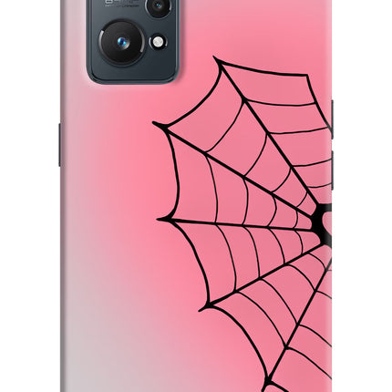 Pink Web Realme GT NEO 2/Neo 3T Hard Case Back Cover by Casekaro