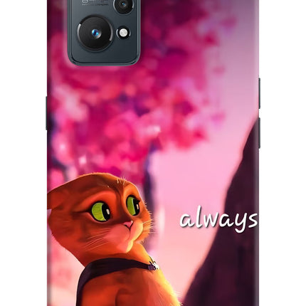 Always Cat Realme GT NEO 2/Neo 3T Hard Case Back Cover by Casekaro