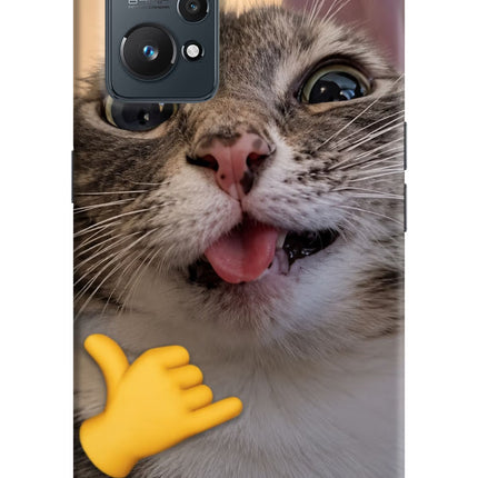 Silly Cat Call Realme GT NEO 2/Neo 3T Hard Case Back Cover by Casekaro