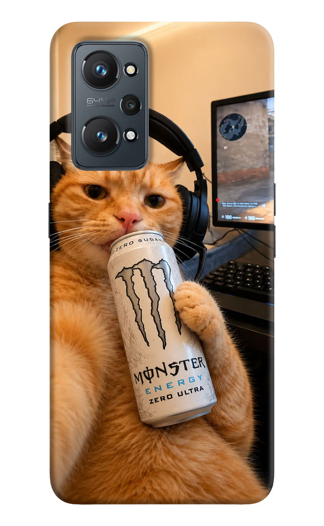 Gamer Cat Energy Realme GT NEO 2/Neo 3T Hard Case Back Cover by Casekaro