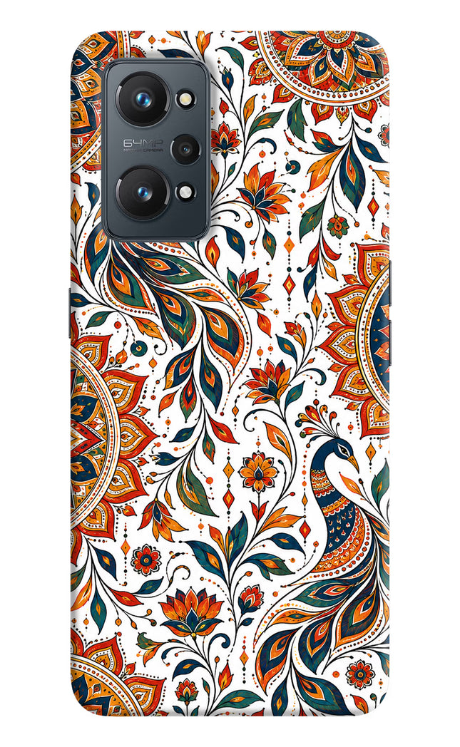 White Mayura Realme GT NEO 2/Neo 3T Hard Case Back Cover by Casekaro