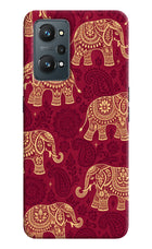 Maroon Elephant Realme GT NEO 2/Neo 3T Hard Case Back Cover by Casekaro
