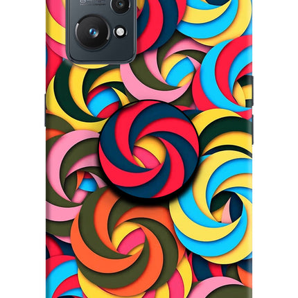 Spiral Pattern Realme GT NEO 2/Neo 3T Pop Case by Casekaro