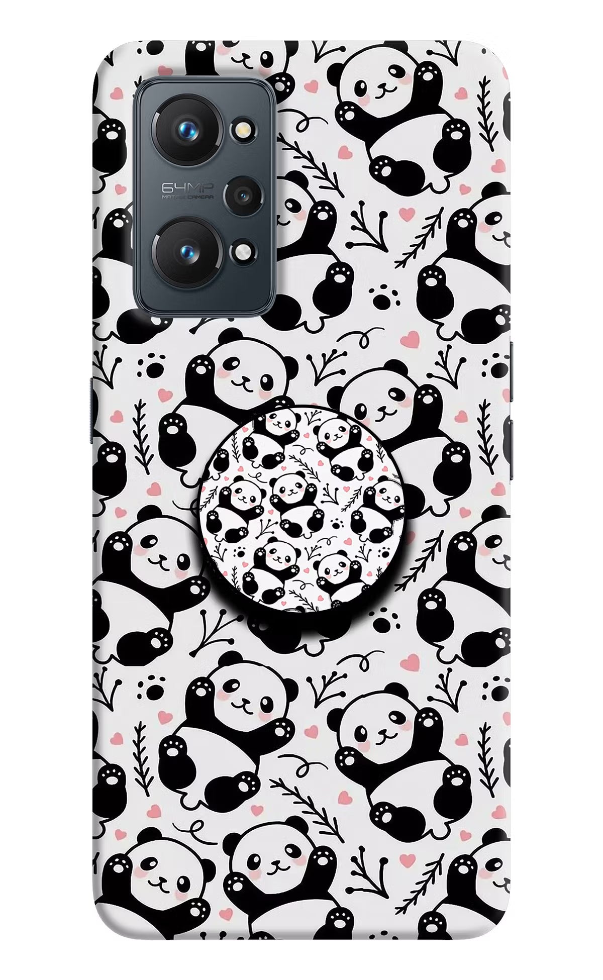 Cute Panda Realme GT NEO 2/Neo 3T Pop Case by Casekaro