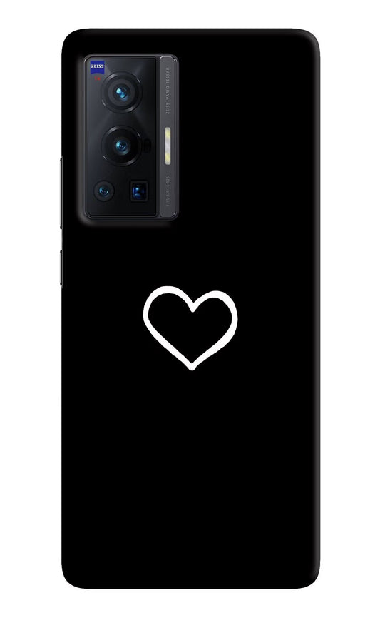 Heart Vivo X70 Pro Hard Case Back Cover by Casekaro