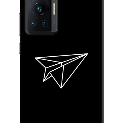 Paper Plane White Vivo X70 Pro Hard Case Back Cover by Casekaro