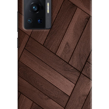 Wooden Texture Design Vivo X70 Pro Hard Case Back Cover by Casekaro
