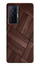 Wooden Texture Design Vivo X70 Pro Hard Case Back Cover by Casekaro