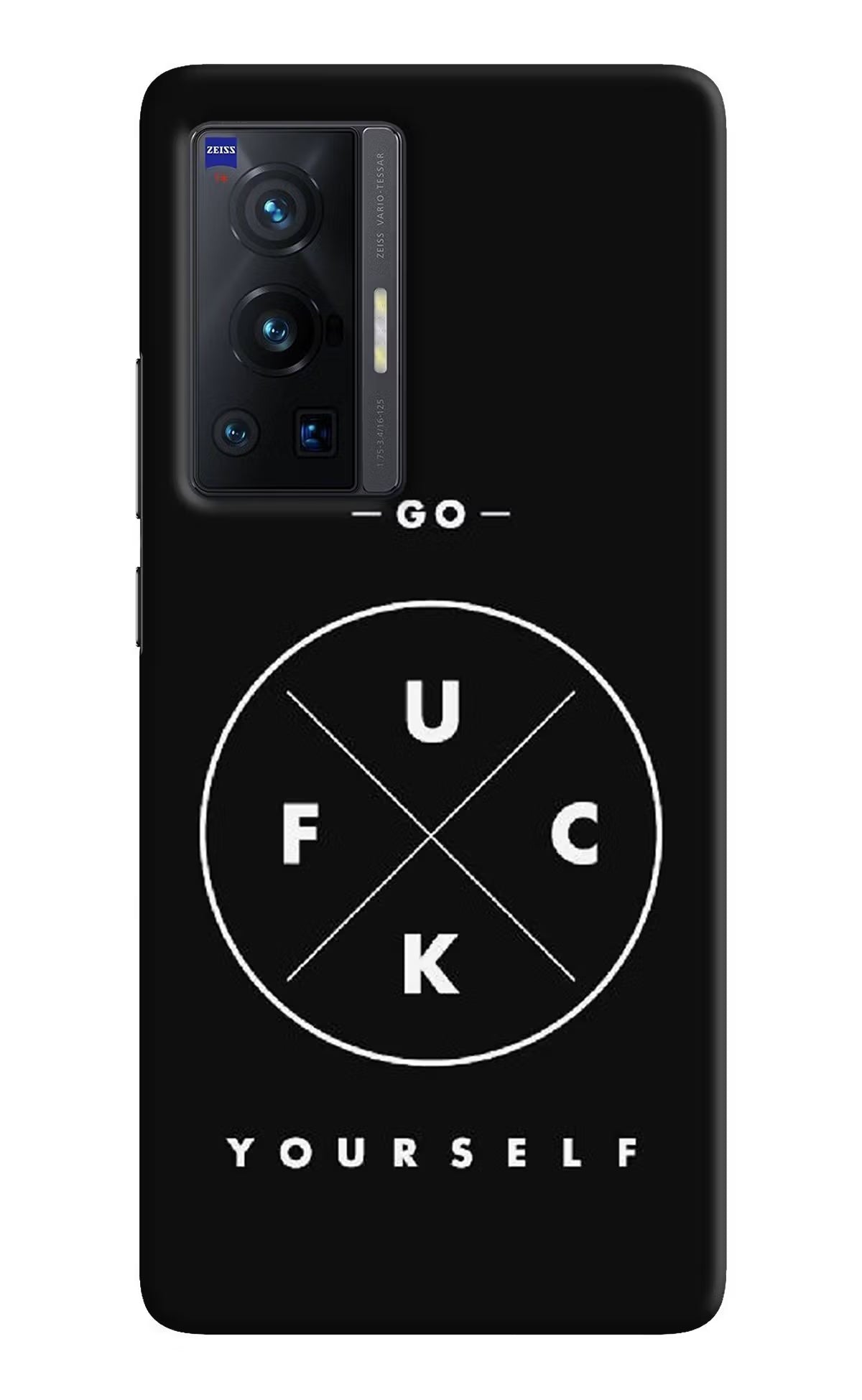 Go Fuck Yourself Vivo X70 Pro Hard Case Back Cover by Casekaro