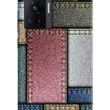 Multicolor Jeans Vivo X70 Pro Hard Case Back Cover by Casekaro