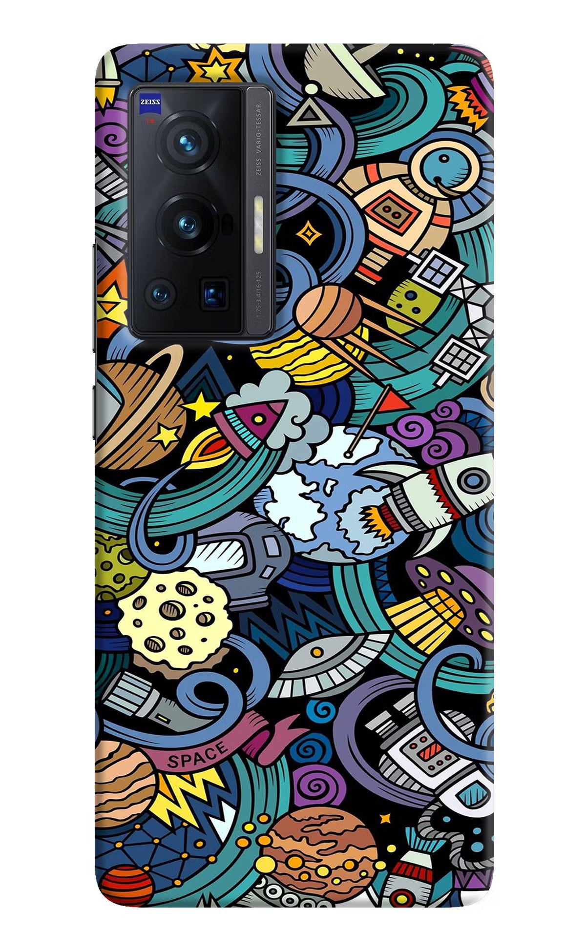 Space Abstract Vivo X70 Pro Hard Case Back Cover by Casekaro