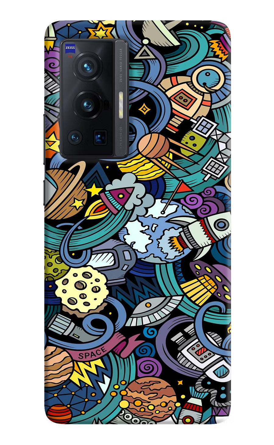 Space Abstract Vivo X70 Pro Back Cover, Hard case