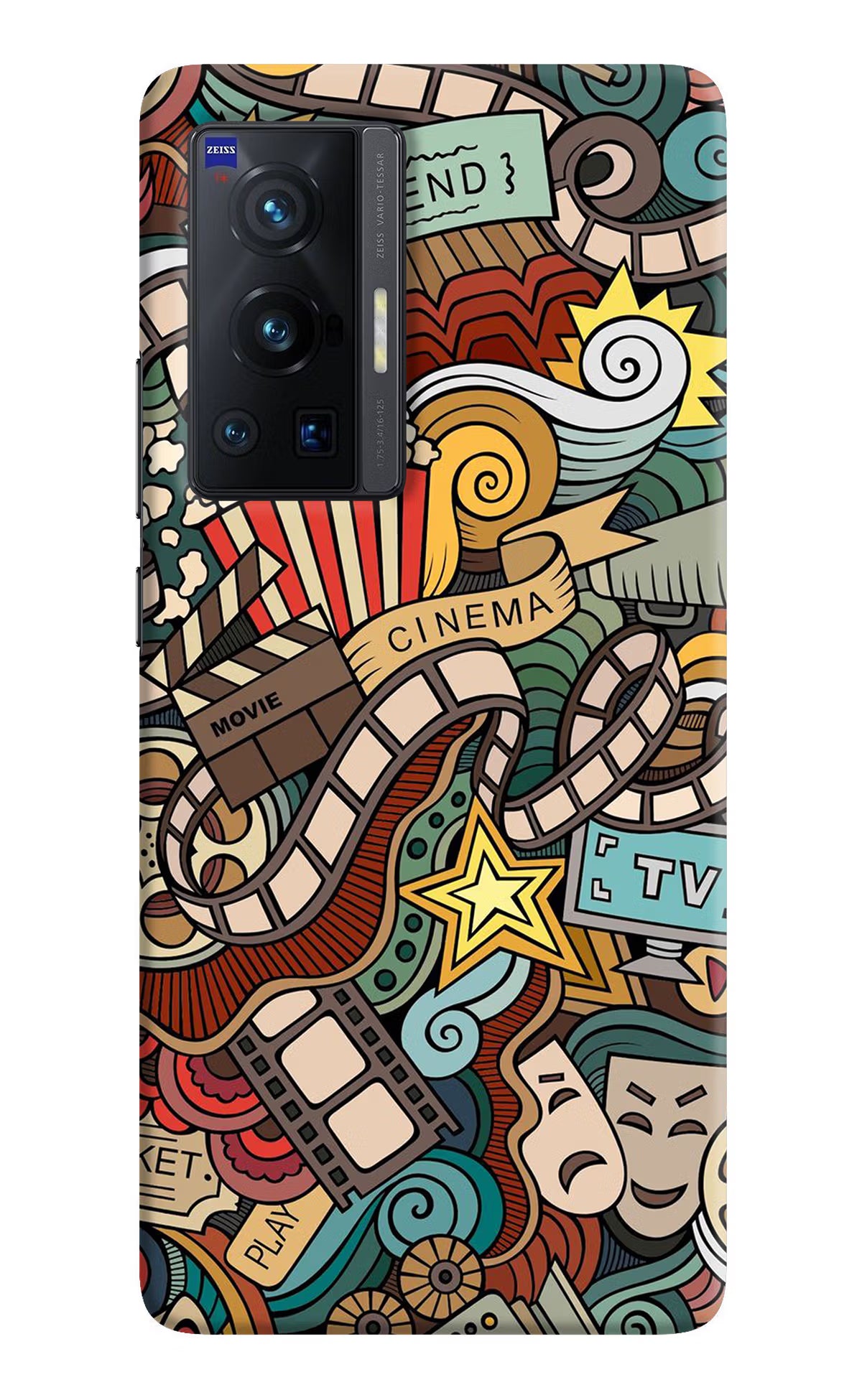 Cinema Abstract Vivo X70 Pro Hard Case Back Cover by Casekaro