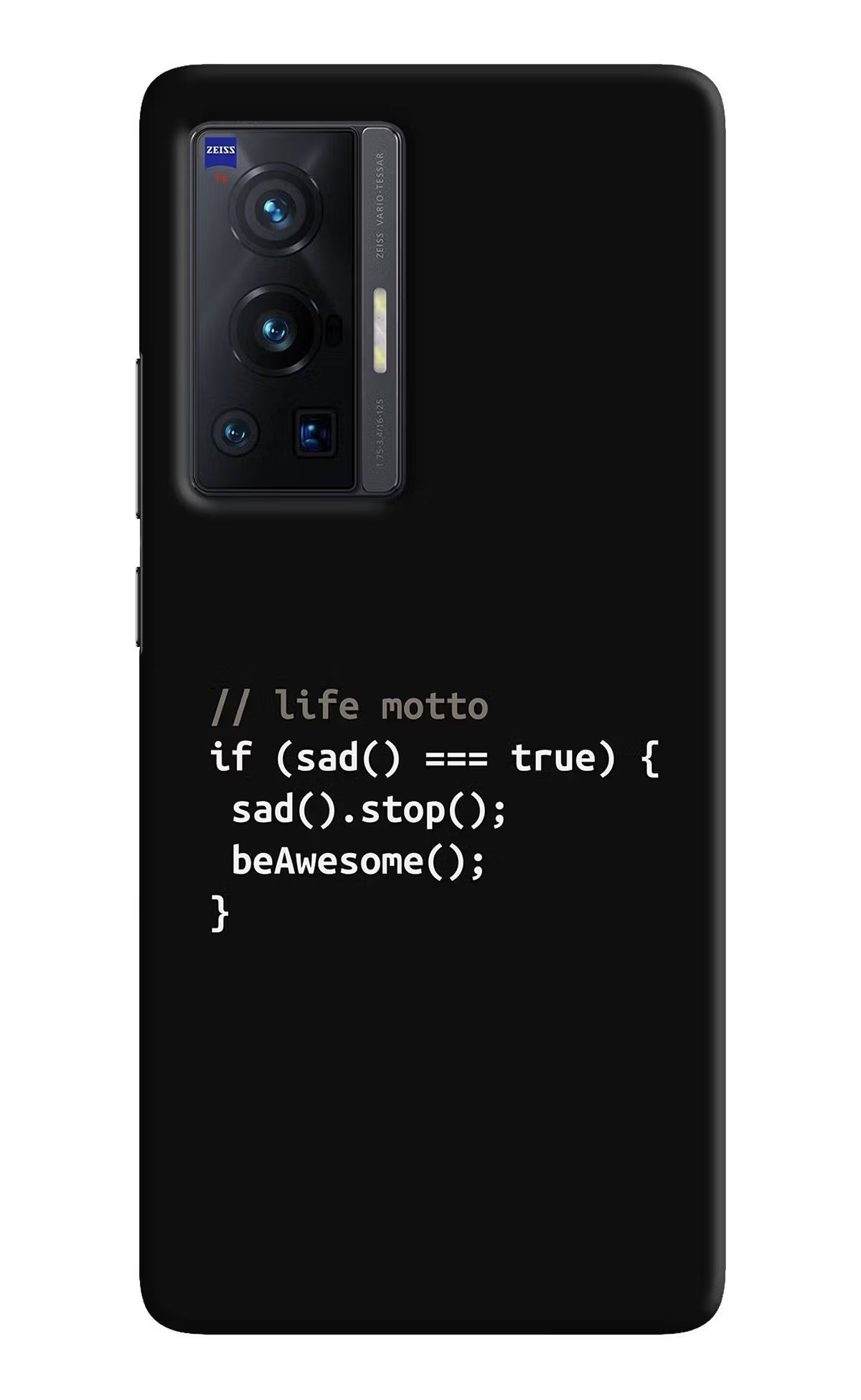 Life Motto Code Vivo X70 Pro Hard Case Back Cover by Casekaro