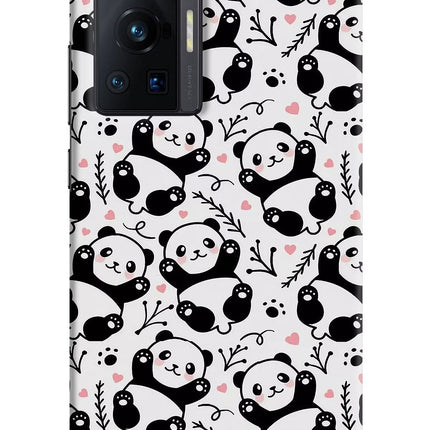 Cute Panda Vivo X70 Pro Hard Case Back Cover by Casekaro