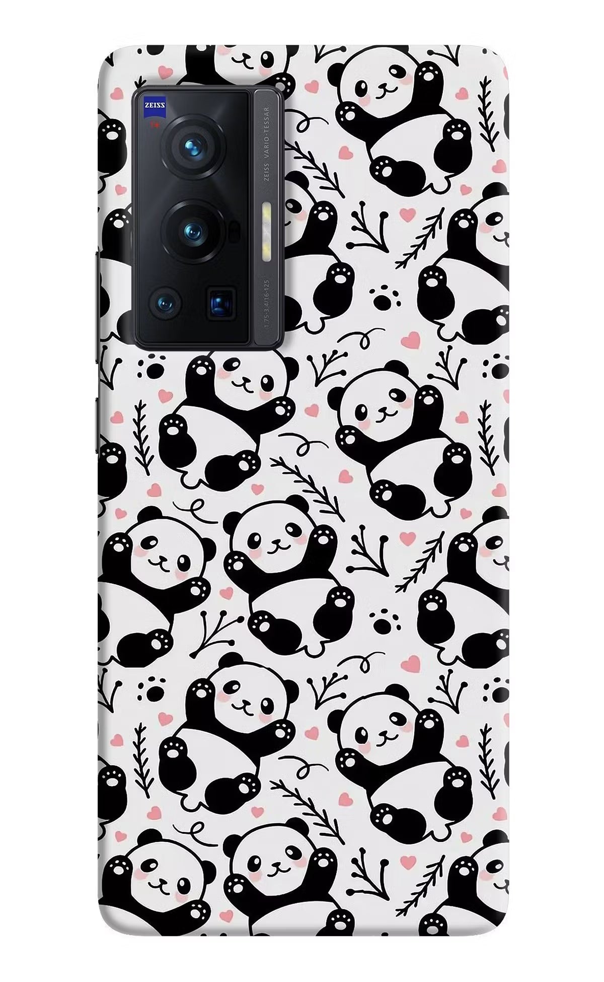 Cute Panda Vivo X70 Pro Hard Case Back Cover by Casekaro