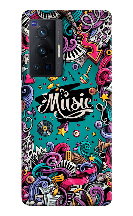 Music Graffiti Vivo X70 Pro Hard Case Back Cover by Casekaro