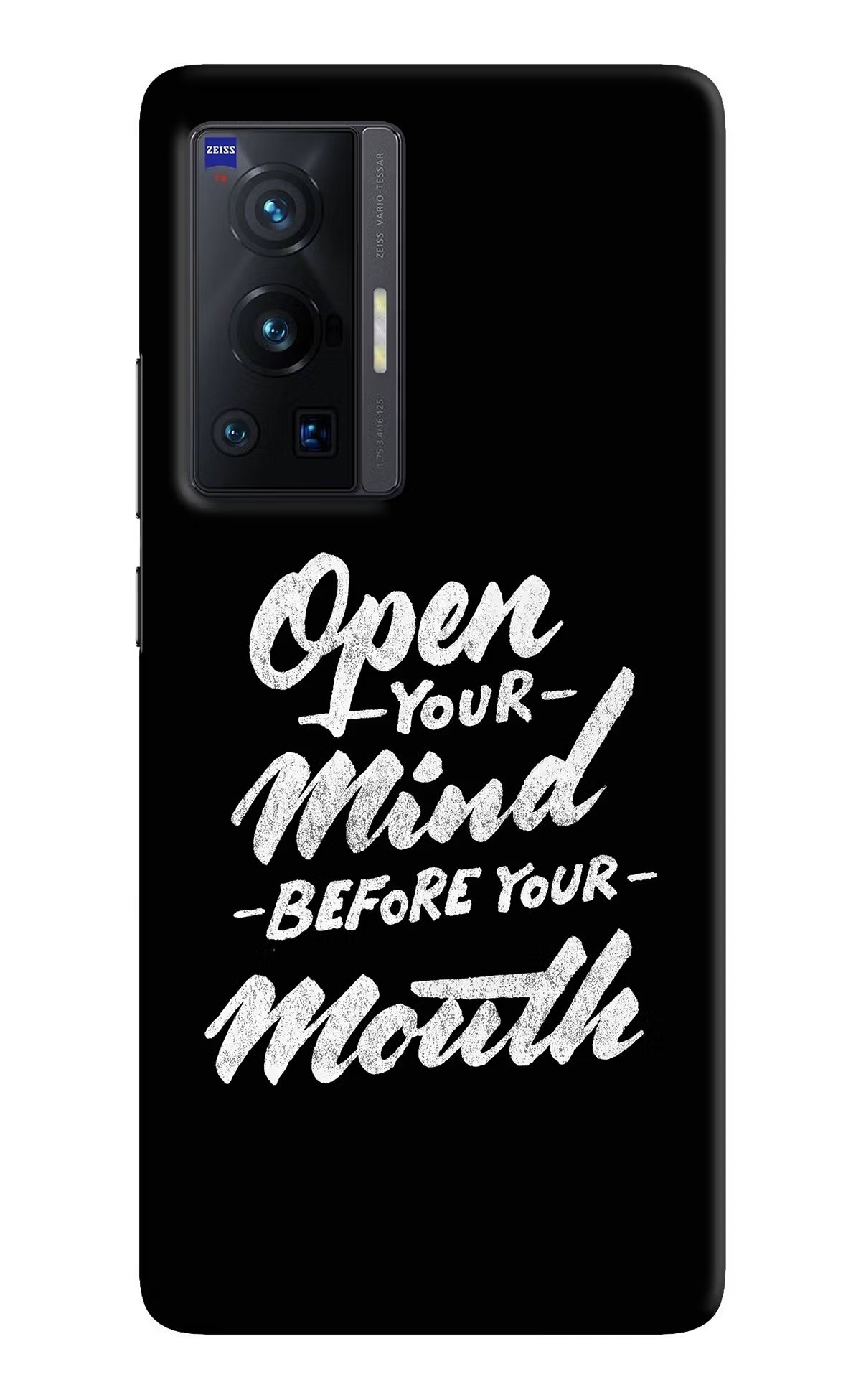 Open Your Mind Before Your Mouth Vivo X70 Pro Hard Case Back Cover by Casekaro