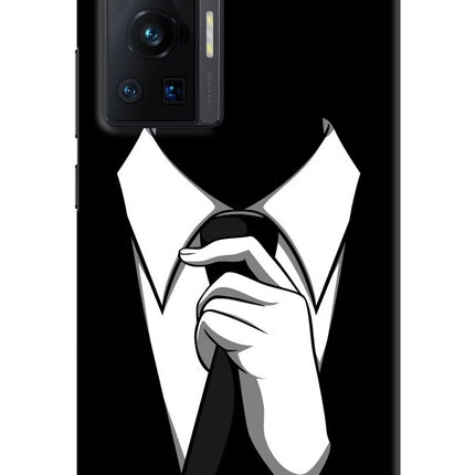 Black Tie Vivo X70 Pro Hard Case Back Cover by Casekaro