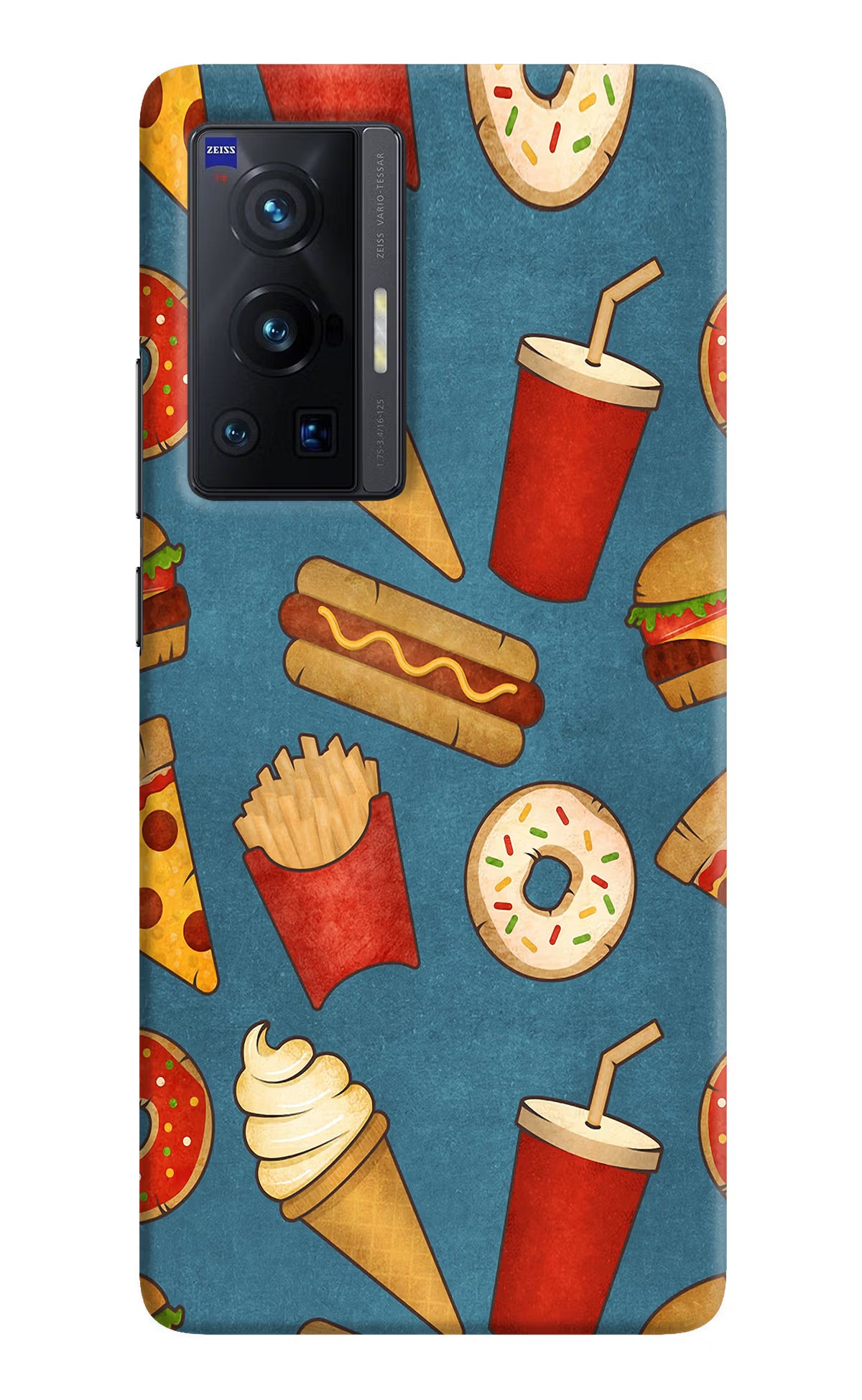 Foodie Vivo X70 Pro Hard Case Back Cover by Casekaro