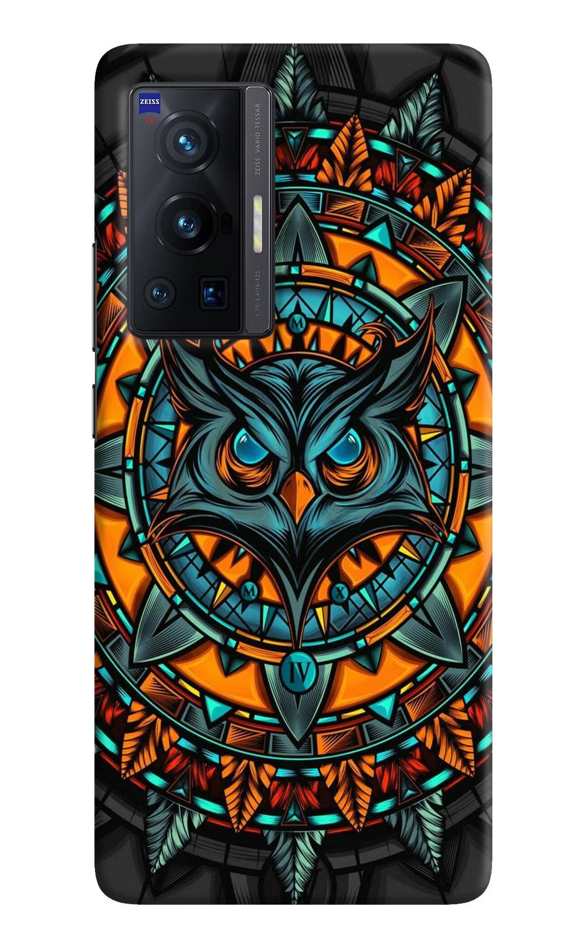 Angry Owl Art Vivo X70 Pro Hard Case Back Cover by Casekaro