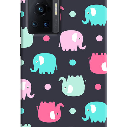 Elephants Vivo X70 Pro Hard Case Back Cover by Casekaro