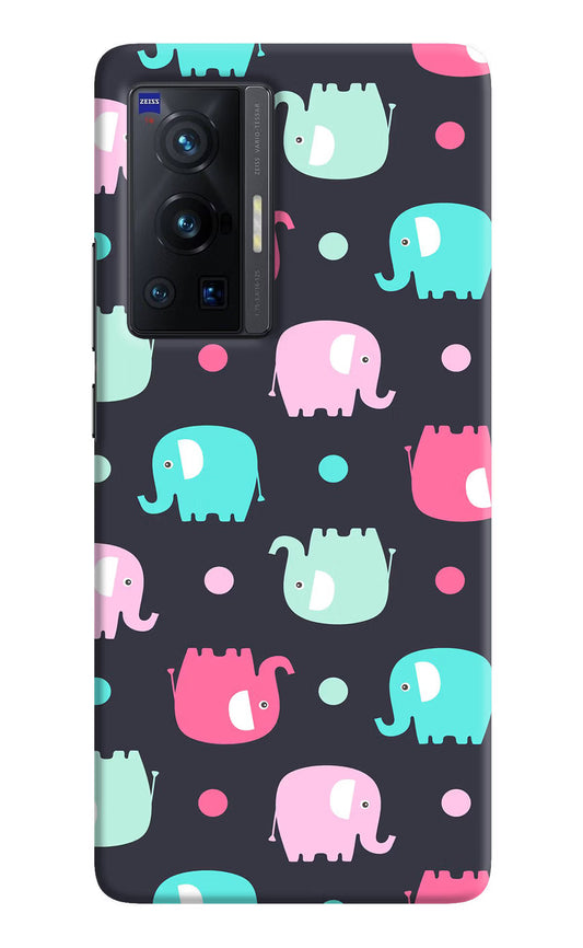 Elephants Vivo X70 Pro Hard Case Back Cover by Casekaro