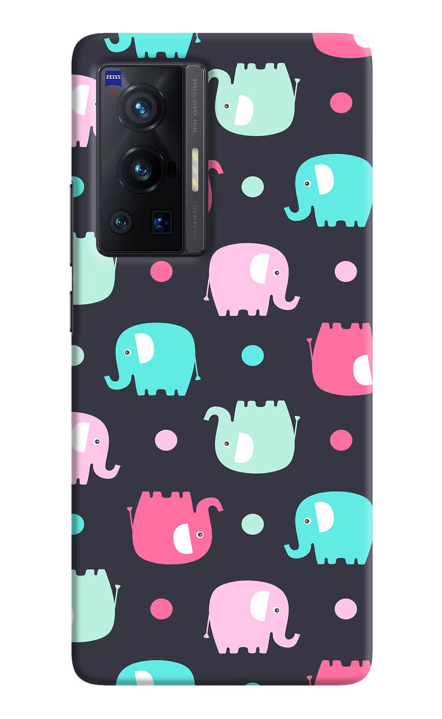 Elephants Vivo X70 Pro Back Cover, Hard case