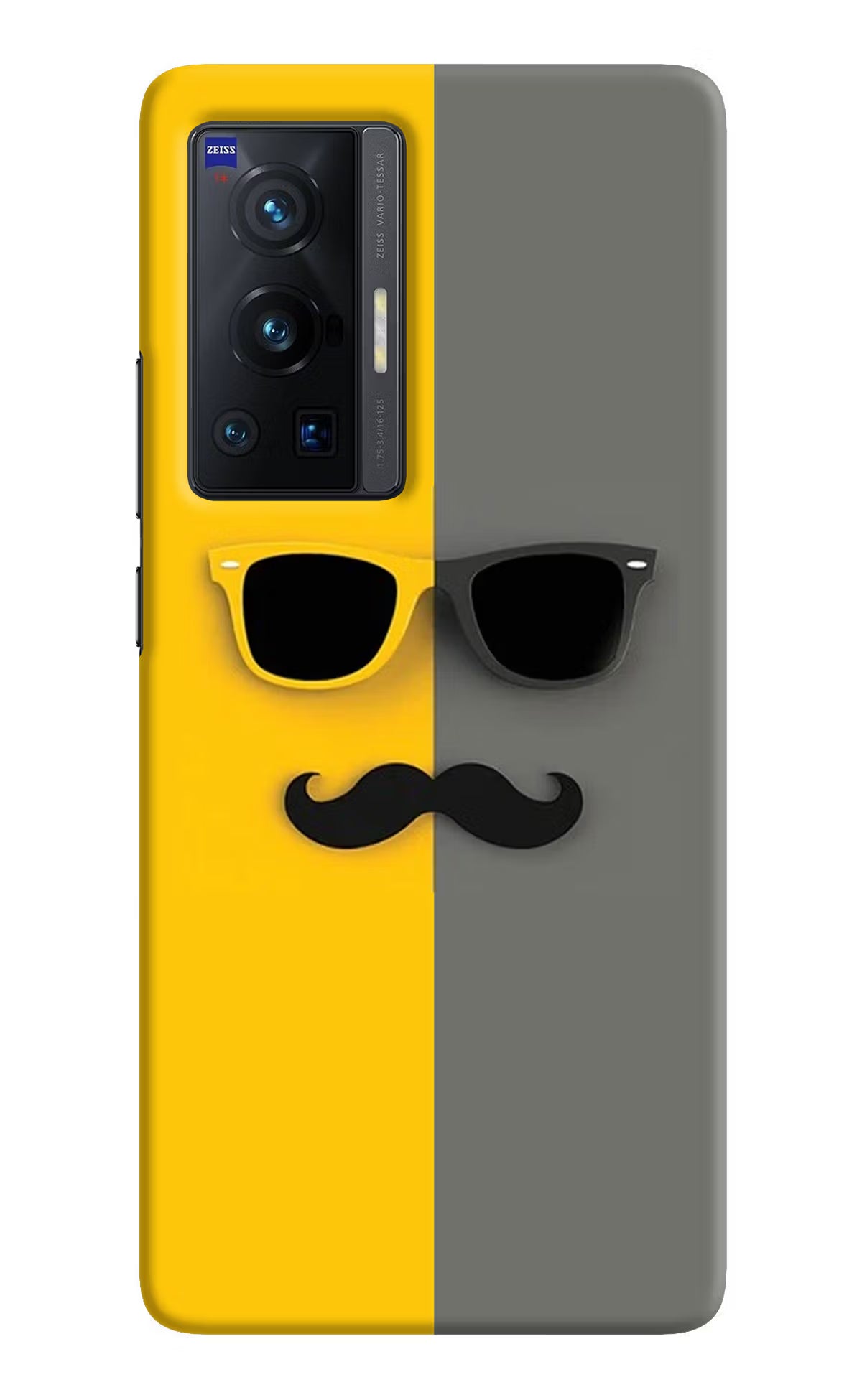 Sunglasses with Mustache Vivo X70 Pro Hard Case Back Cover by Casekaro