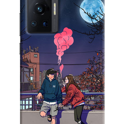 Chilling Couple Vivo X70 Pro Hard Case Back Cover by Casekaro