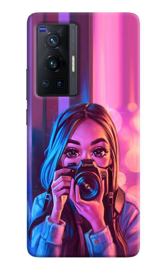 Girl Photographer Vivo X70 Pro Hard Case Back Cover by Casekaro