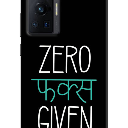 Zero Fucks Given Vivo X70 Pro Hard Case Back Cover by Casekaro